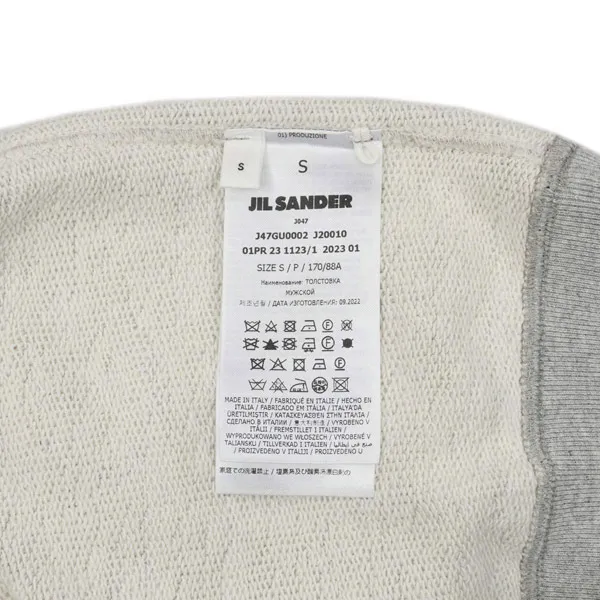 Jil Sander  |Long Sleeves Plain Cotton Logo Designers Hoodies