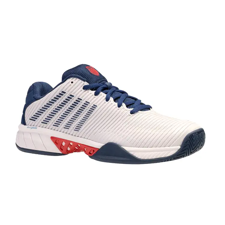 K-Swiss Hypercourt Express 2 men's tennis shoes - White/Blue/Red 6613-146