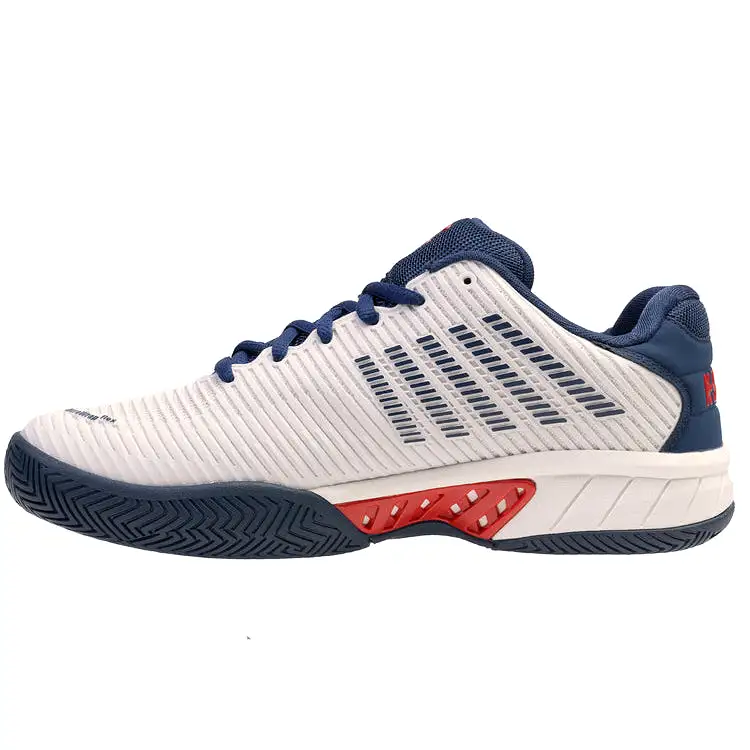 K-Swiss Hypercourt Express 2 men's tennis shoes - White/Blue/Red 6613-146