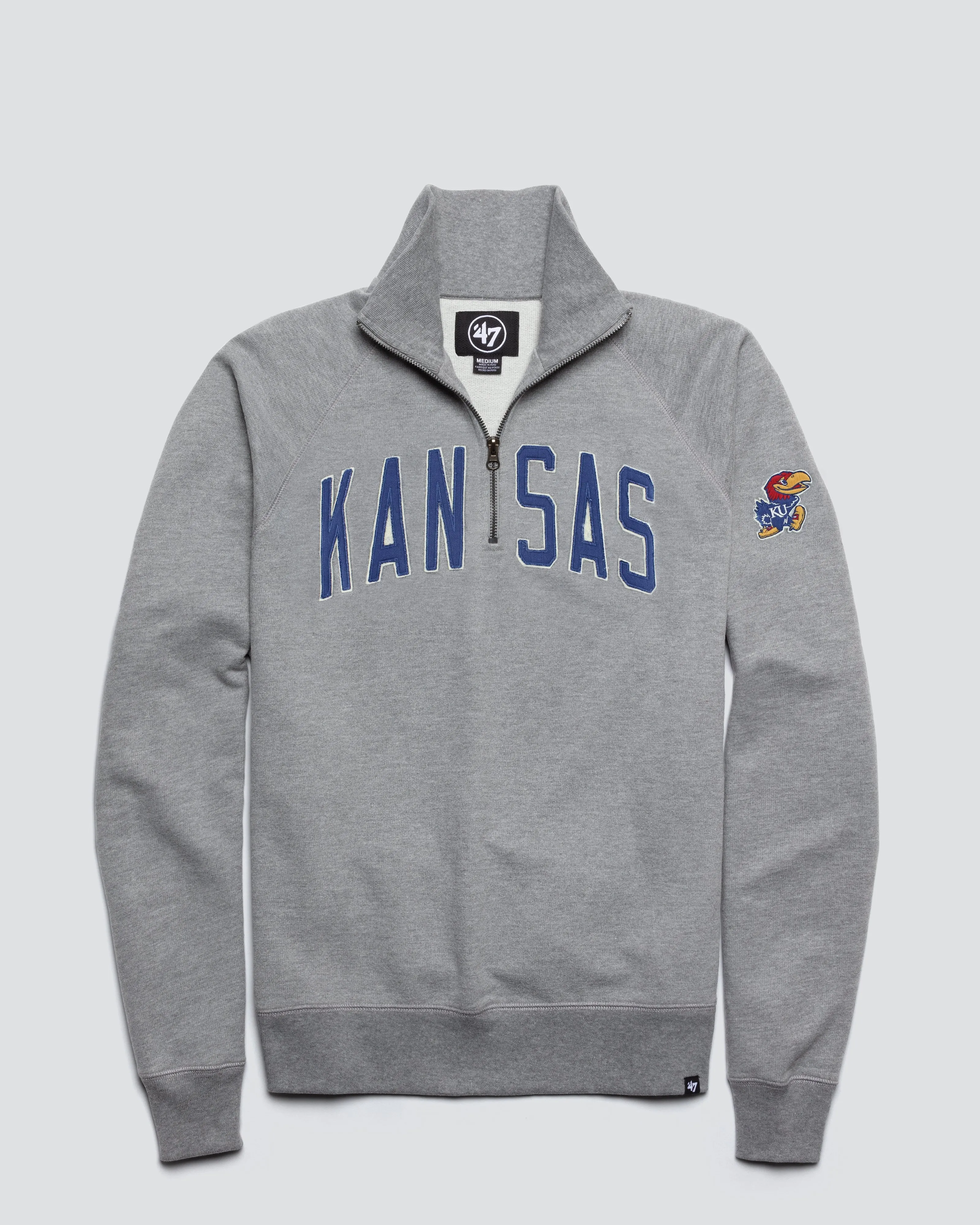 KANSAS JAYHAWKS BANKS '47 HARRIS SCRIMMAGE 1/4 ZIP