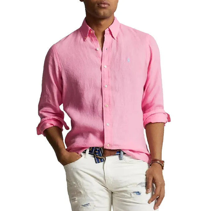 LINEN SHIRT Man Florida Pink 