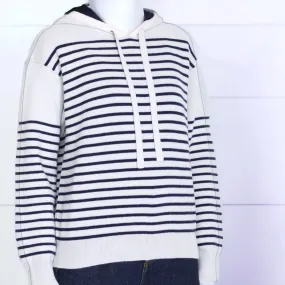 LOEWE  |Stripes Wool Long Sleeves Logo Hoodies & Sweatshirts