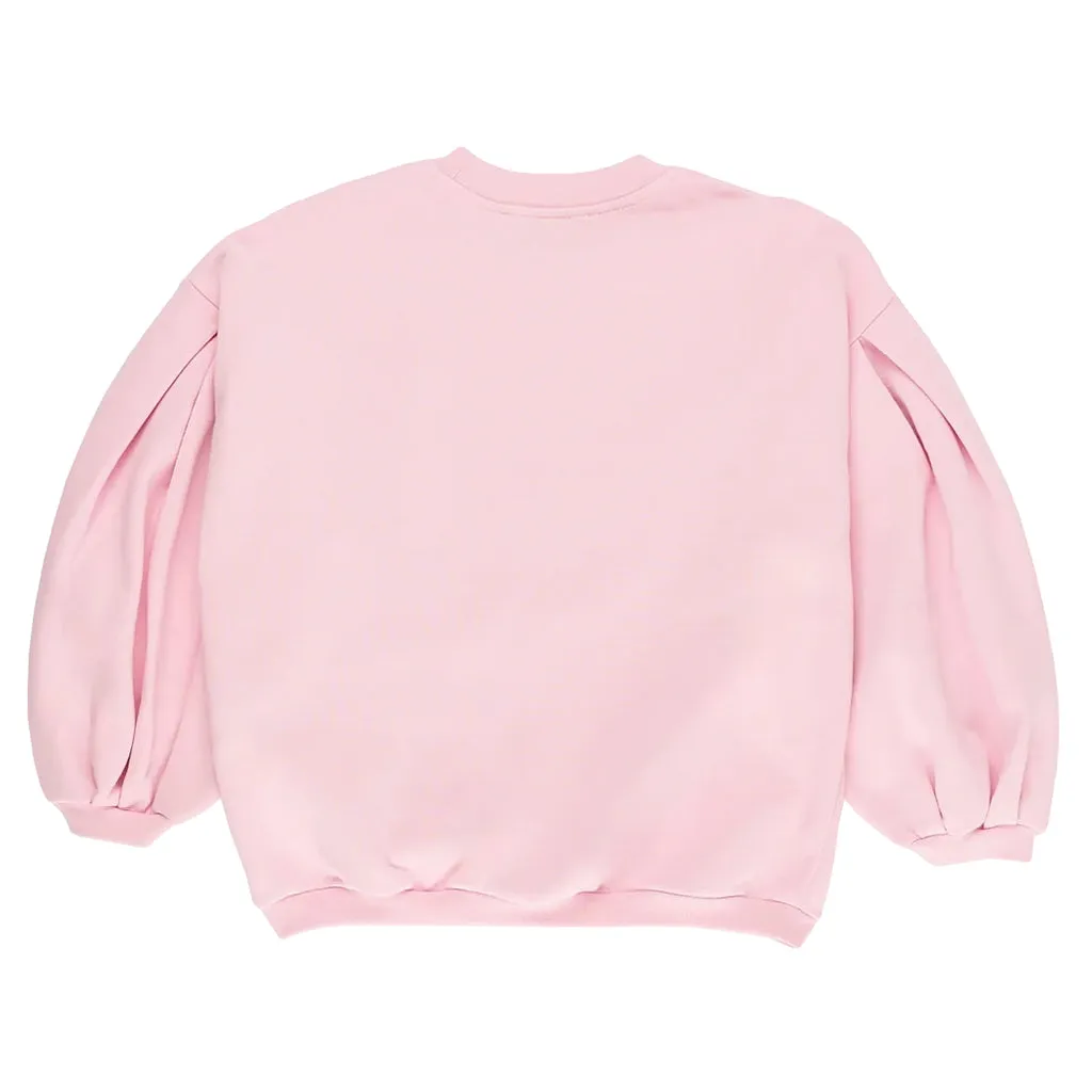 Maison Mangostan Child Oyster Sweatshirt Pink