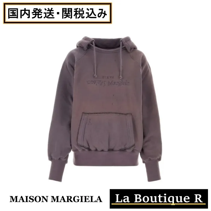 Maison Margiela  |Long Sleeves Logo Hoodies & Sweatshirts