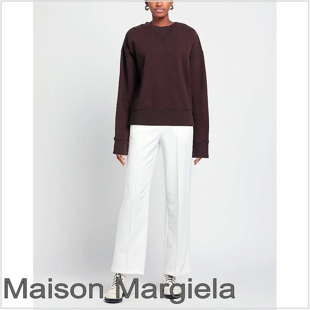 Maison Margiela  |Long Sleeves Plain Hoodies & Sweatshirts