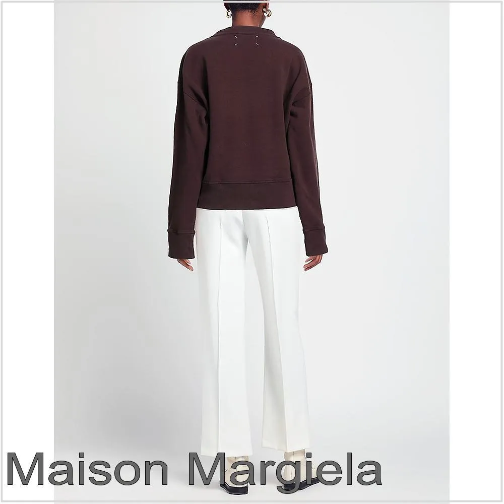 Maison Margiela  |Long Sleeves Plain Hoodies & Sweatshirts