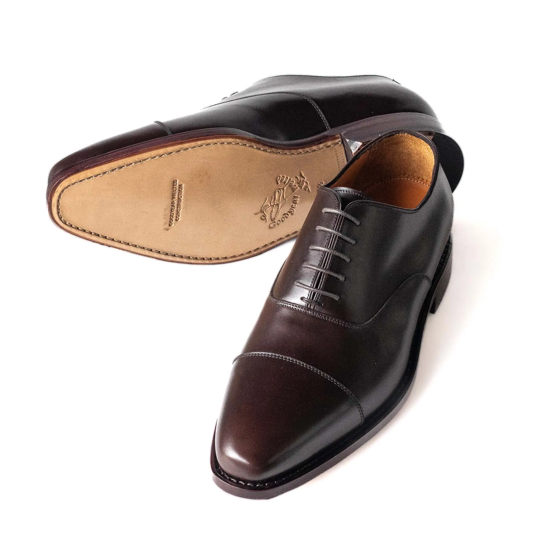 Men's Cap Toe Oxford / Dark Brown 98060