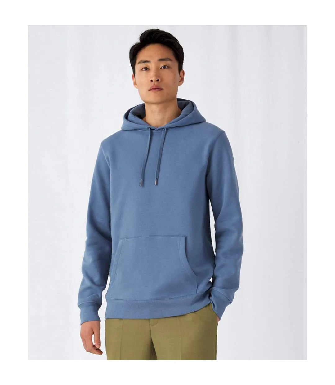 Mens king hoodie nordic blue B&C