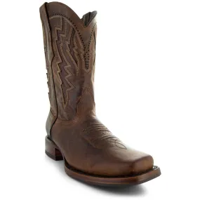 Men's Tan Square Toe Cowboy Boots | Tan Western Boots (H50027)