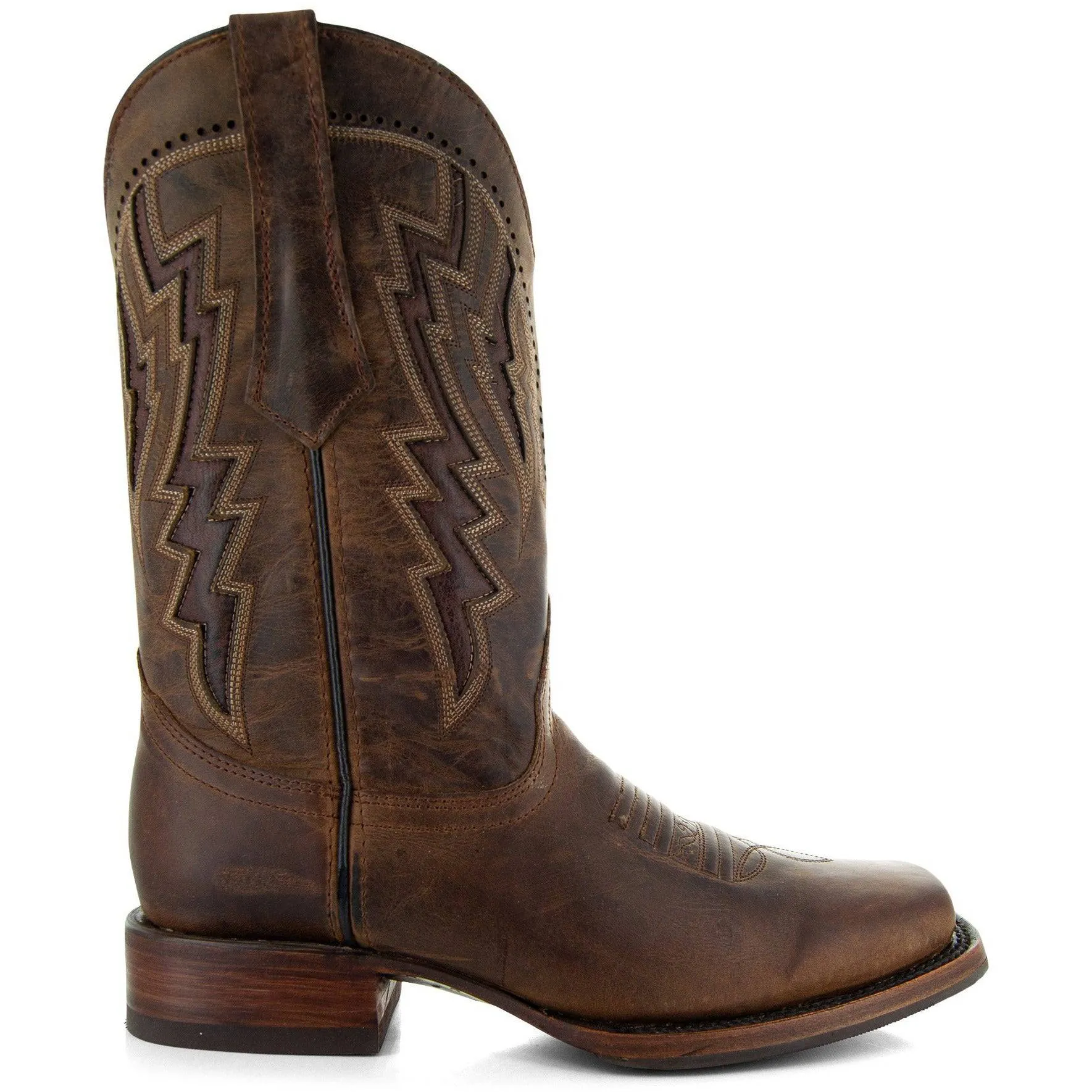 Men's Tan Square Toe Cowboy Boots | Tan Western Boots (H50027)