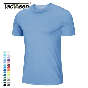 Mens UPF 50+ Soft Summer T-shirts Men's Anti-UV Skin Sun Protection Performance Shirts Gym Sports Casual Fishing Tee Tops