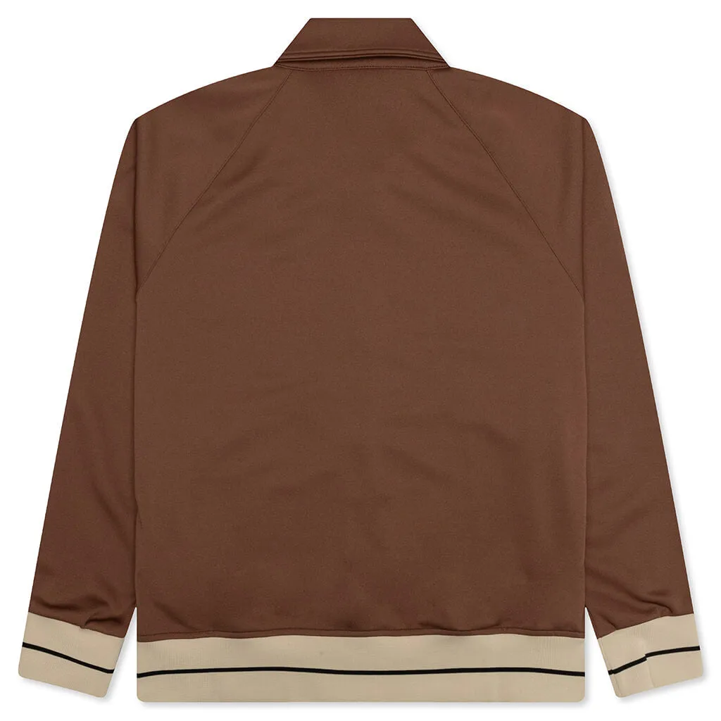 Mini Tape Track Jacket - Brown/Off-White