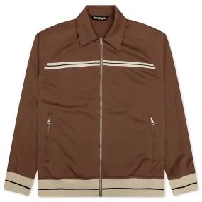 Mini Tape Track Jacket - Brown/Off-White