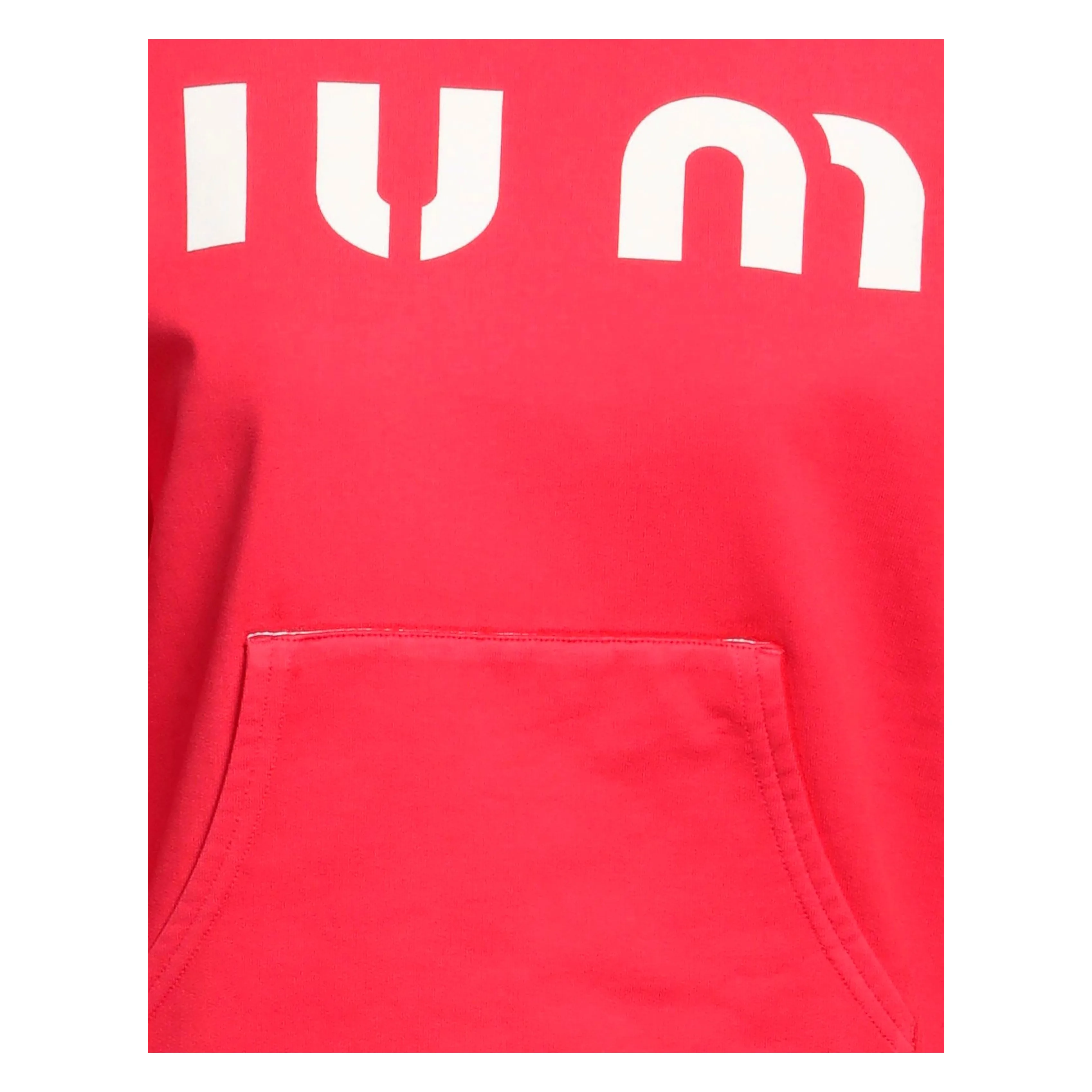 MiuMiu  |Sweat U-Neck Long Sleeves Logo Hoodies & Sweatshirts