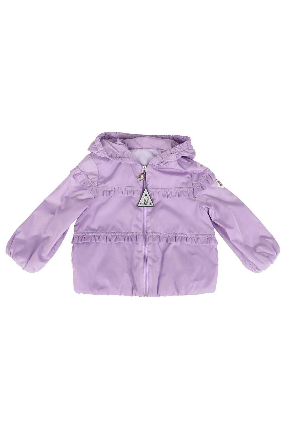 Moncler Enfant Logo Patch Zip-Up Jacket