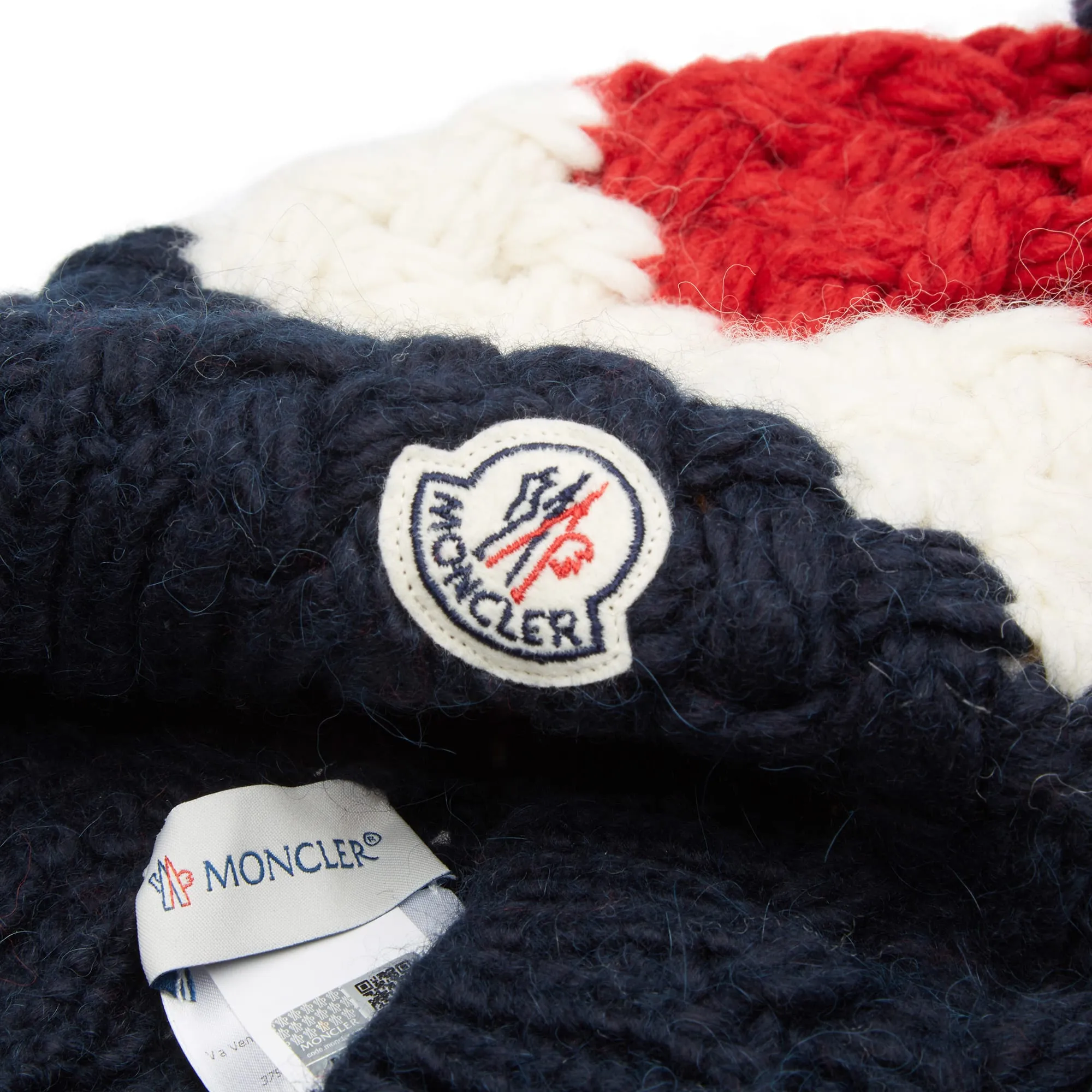 Moncler Pom Pom Cable BeanieNavy