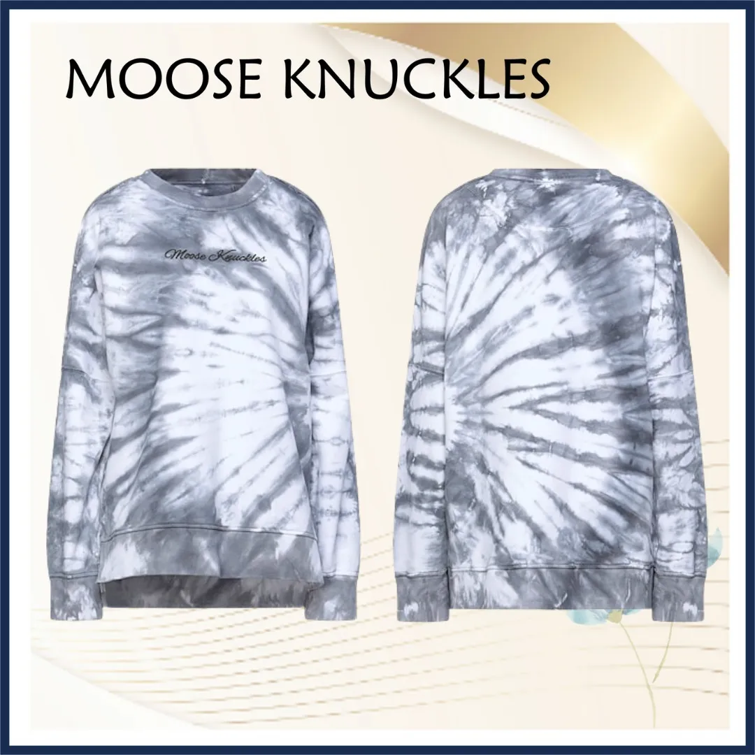 MOOSE KNUCKLES  |Long Sleeves Logo Hoodies & Sweatshirts