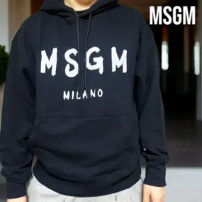 MSGM  |Street Style Cotton Logo Designers Hoodies