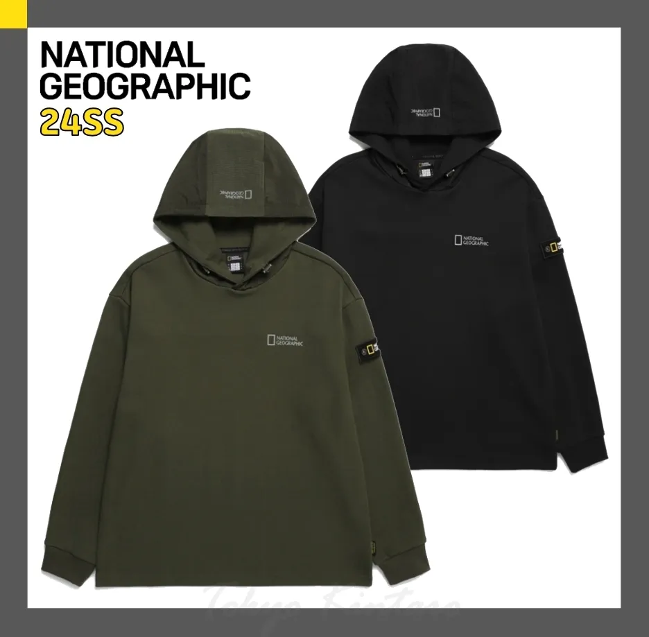 NATIONAL GEOGRAPHIC  |Street Style Logo Hoodies