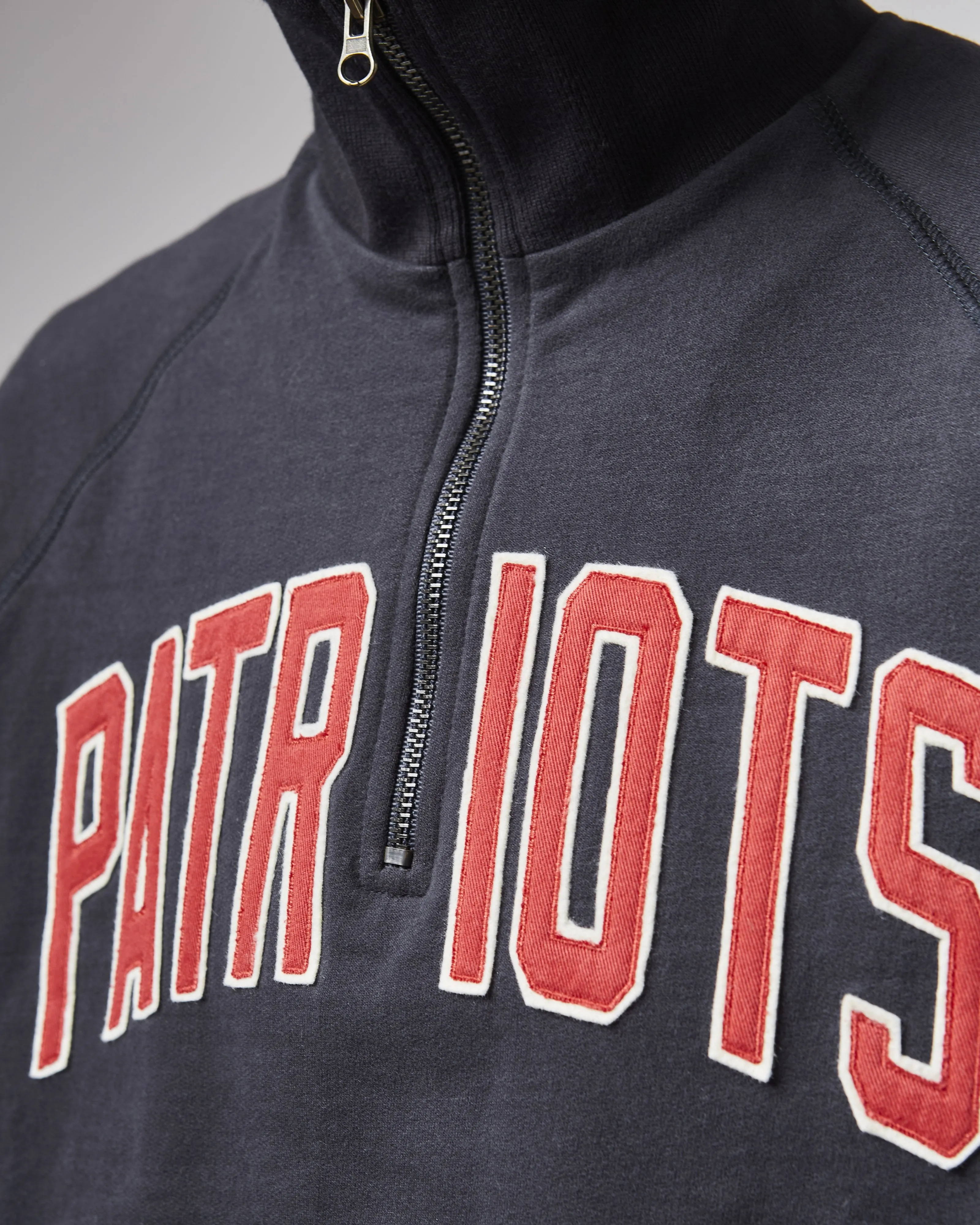 NEW ENGLAND PATRIOTS BANKS '47 HARRIS SCRIMMAGE 1/4 ZIP