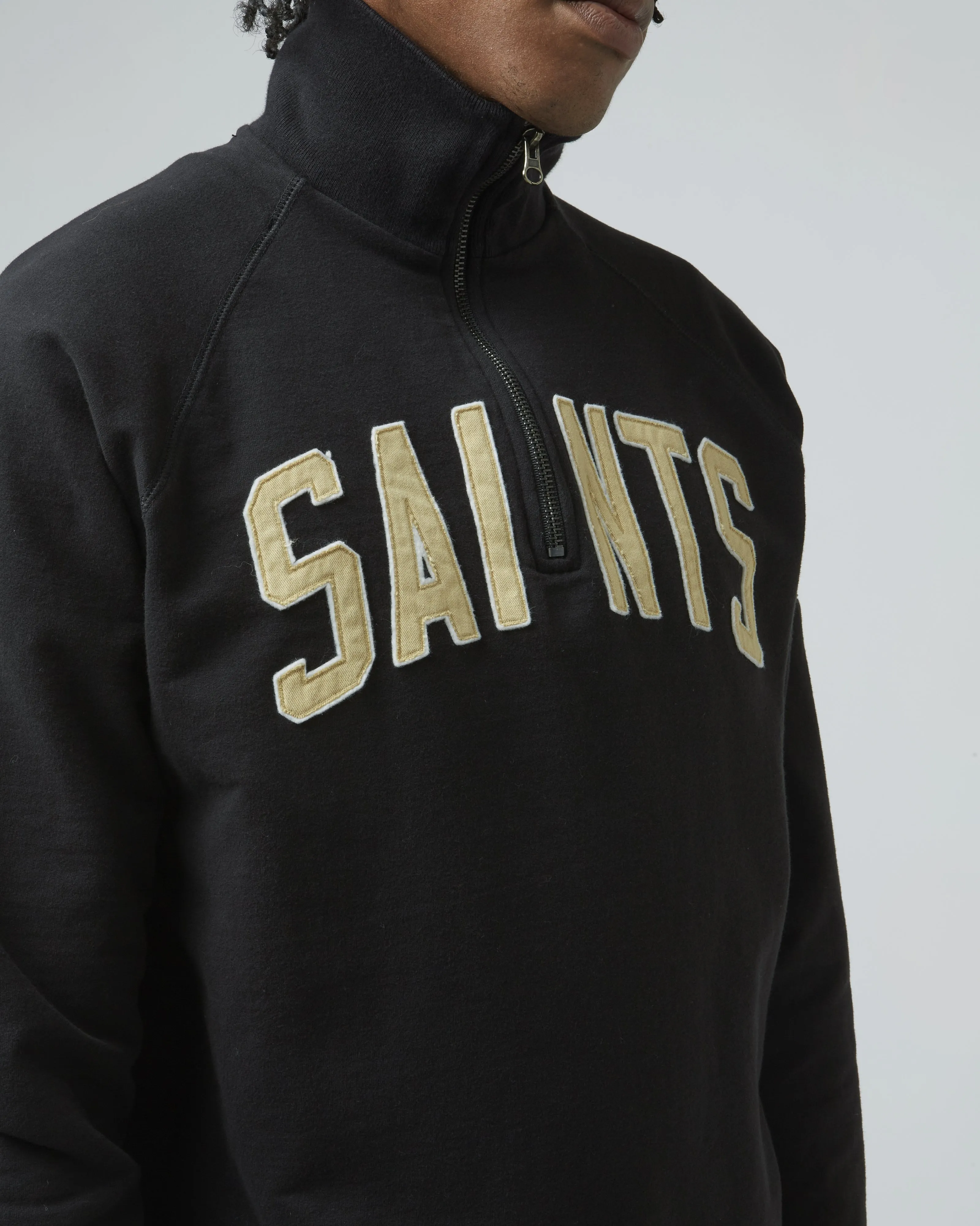 NEW ORLEANS SAINTS BANKS '47 HARRIS SCRIMMAGE 1/4 ZIP