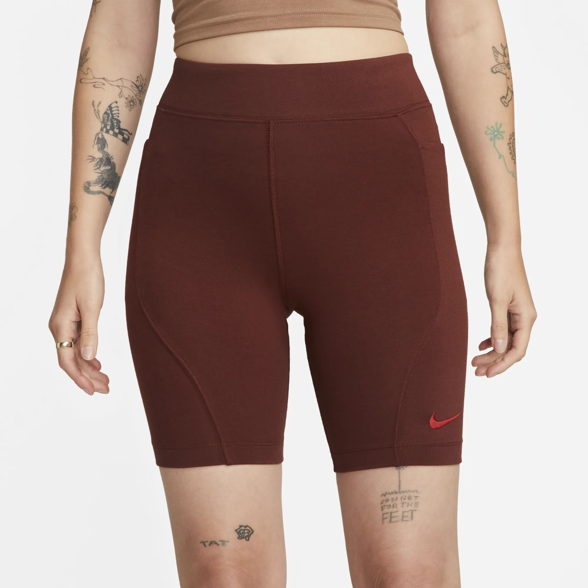 Nike Sportswear Everyday Modern Women's Brown Bike Shorts