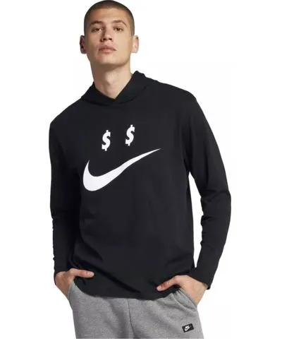 Nike Sportswear Money Hoodie Black/White AO8055-010 Men's