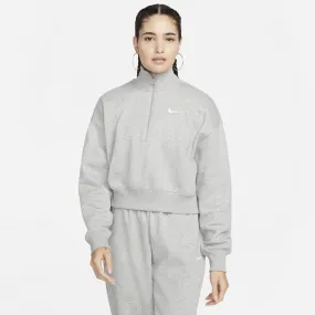 Nike Sportswear Phoenix Fleece Women's Oversized Grey Crop Sweatshirt