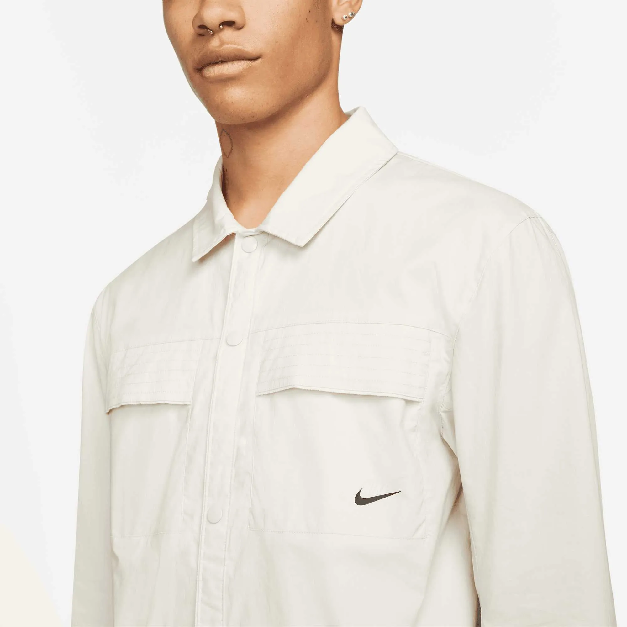 Nike Sportswear Style Essentials Snap Jacket Cream