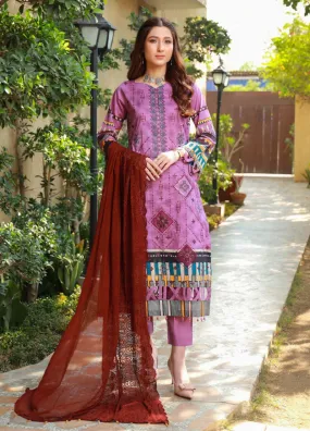 Oodhni By Schick Sequins Embroidered Digital Lawn 3 Piece Unstitched Suit S24OEDL-08