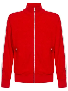 Palm Angels Terry Track High Neck Jacket