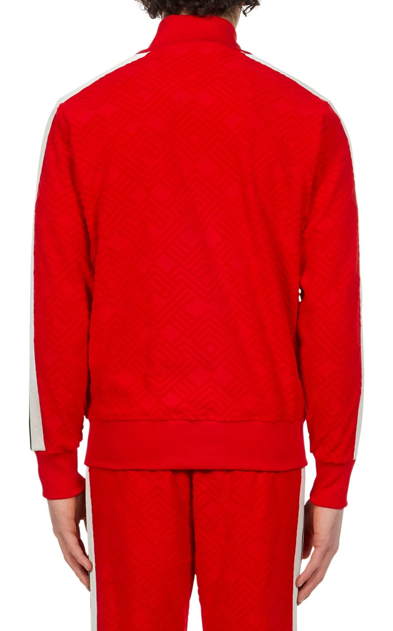 Palm Angels Terry Track High Neck Jacket