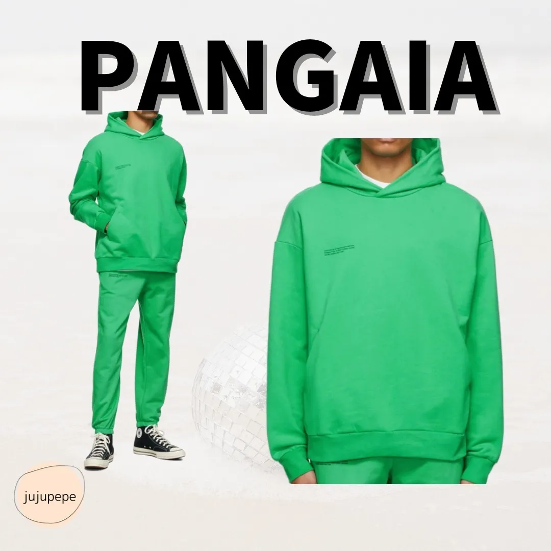 PANGAIA  |Unisex Long Sleeves Plain Cotton Logo Hoodies & Sweatshirts