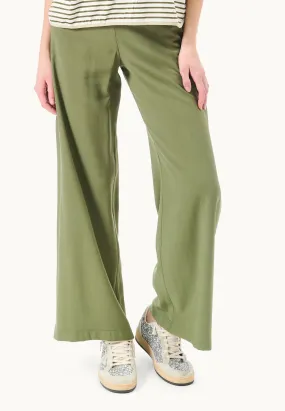 Pantalone palazzo zip sul fianco