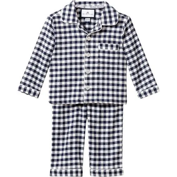 Petite Plume Navy Gingham Pajamas