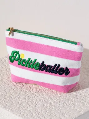 PICKLEBALLER PINK ZIP POUCH