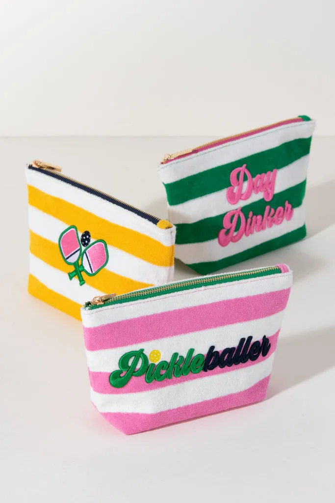 PICKLEBALLER PINK ZIP POUCH