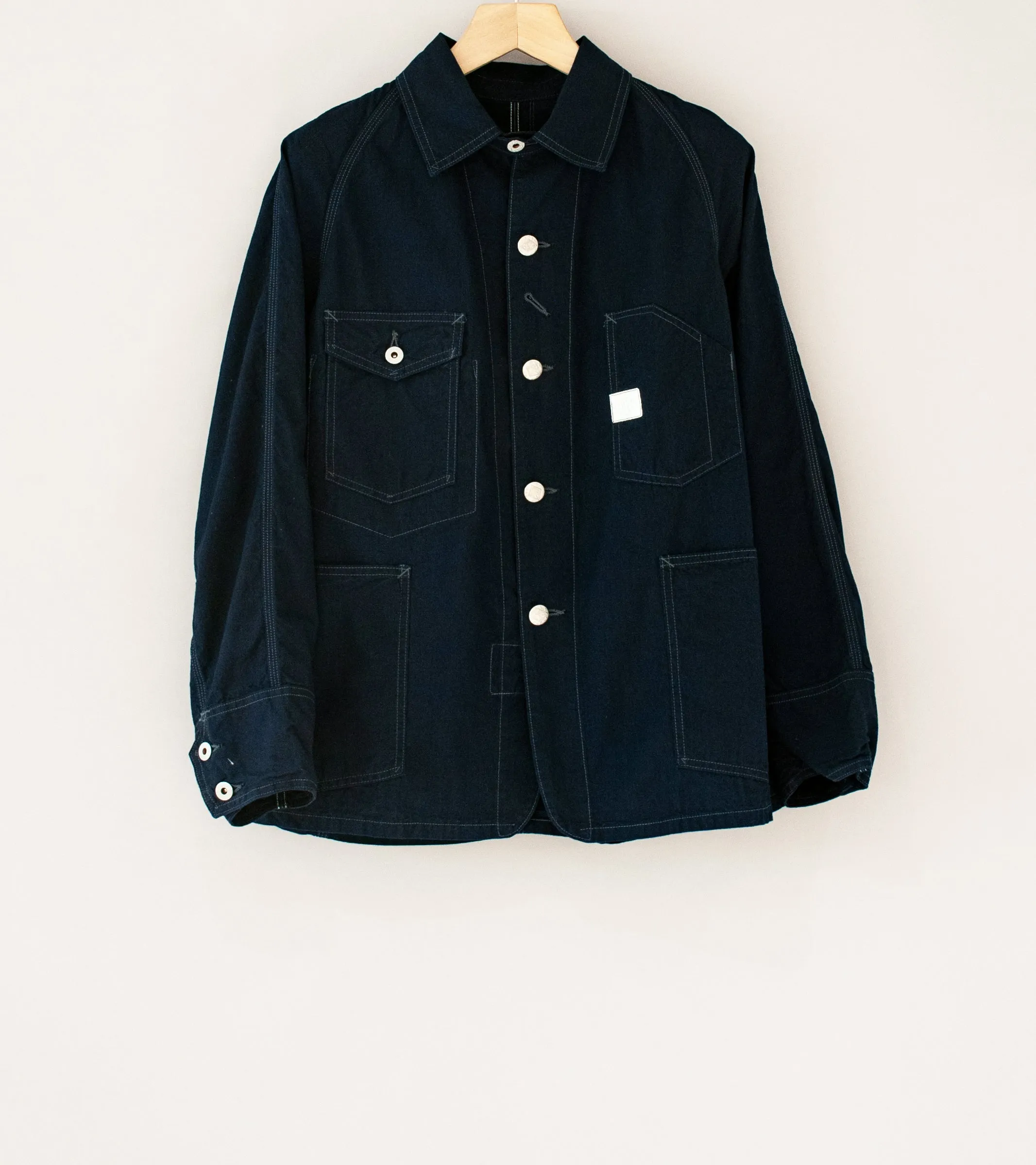 Post Overalls 'Engineer's Jacket' (Indigo Vintage Sheeting)