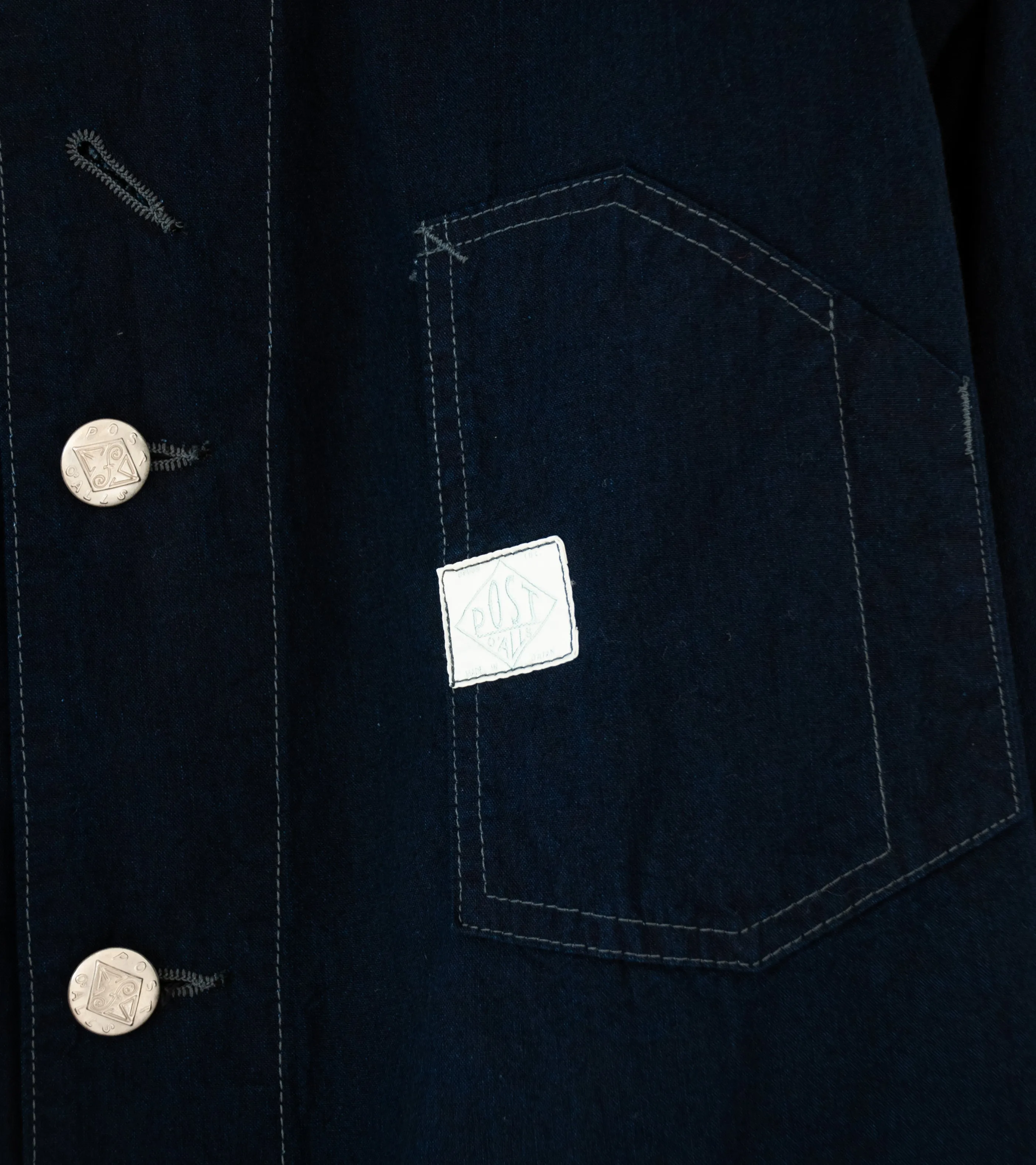 Post Overalls 'Engineer's Jacket' (Indigo Vintage Sheeting)