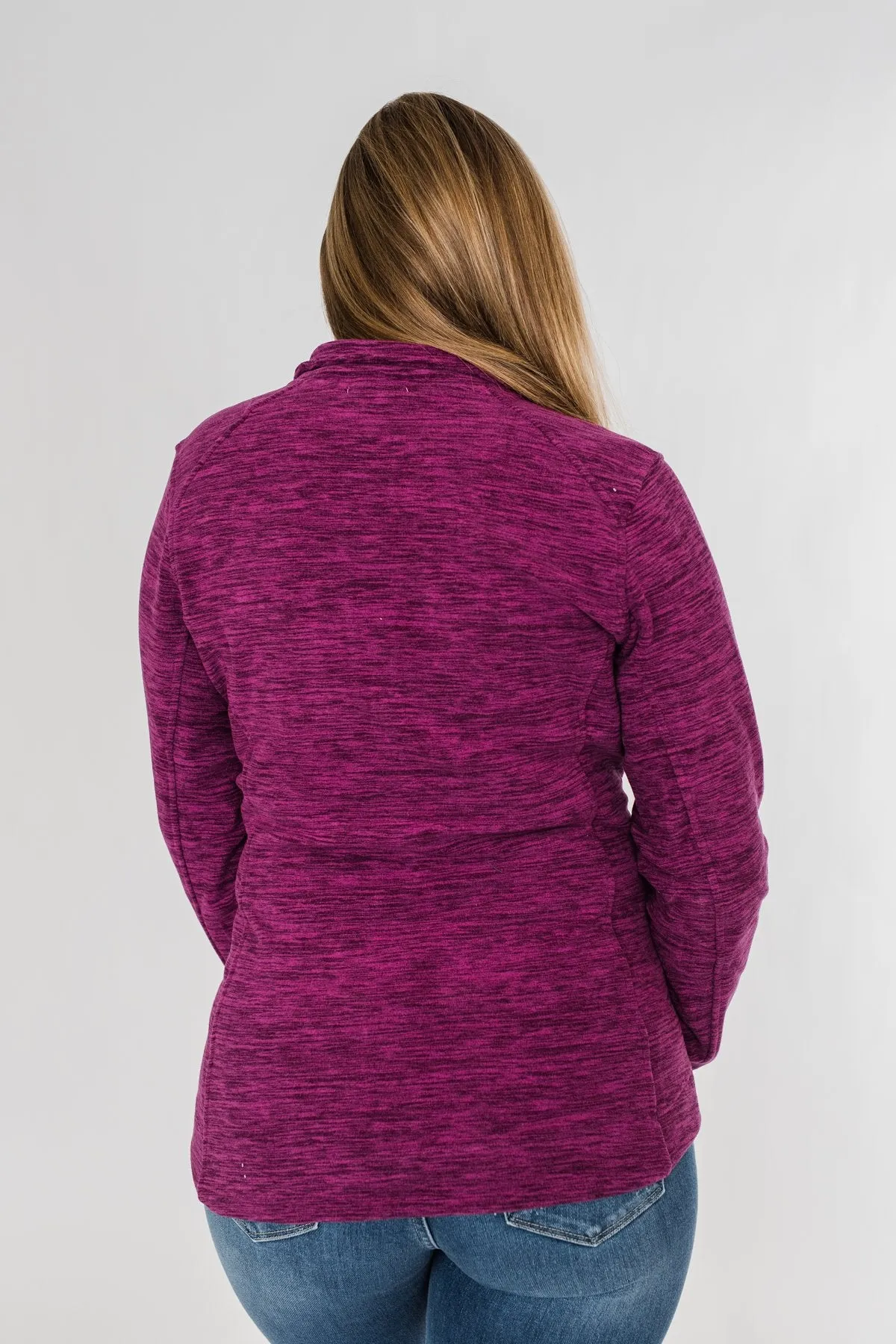 Pulse Exclusive Zip Up Athleisure Jacket- Magenta