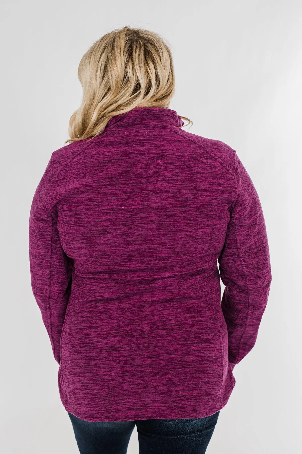 Pulse Exclusive Zip Up Athleisure Jacket- Magenta