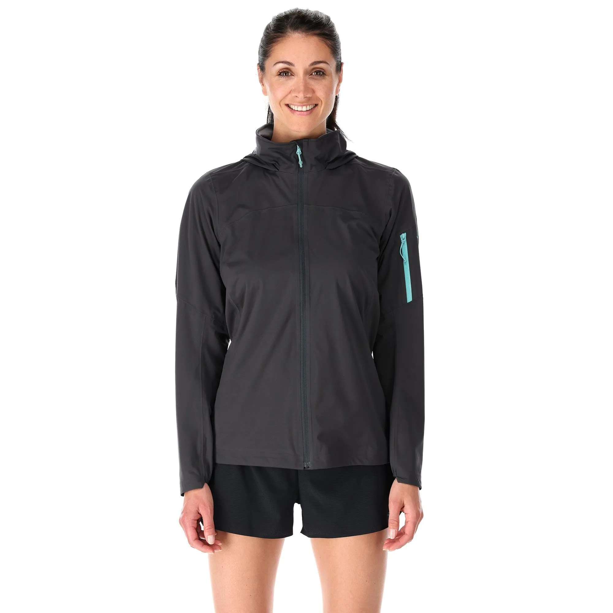 Rab  Kinetic Ultra Womens Waterproof Jacket Anthracite