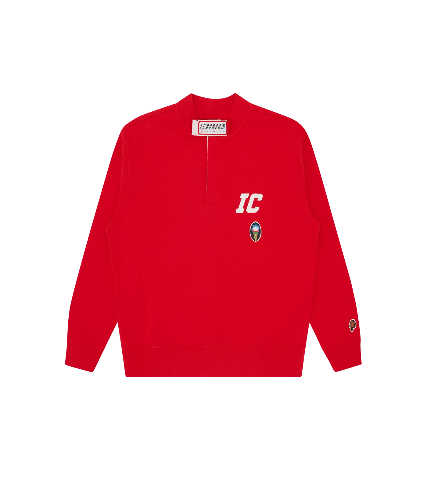 RACING ZIP CREWNECK - RED