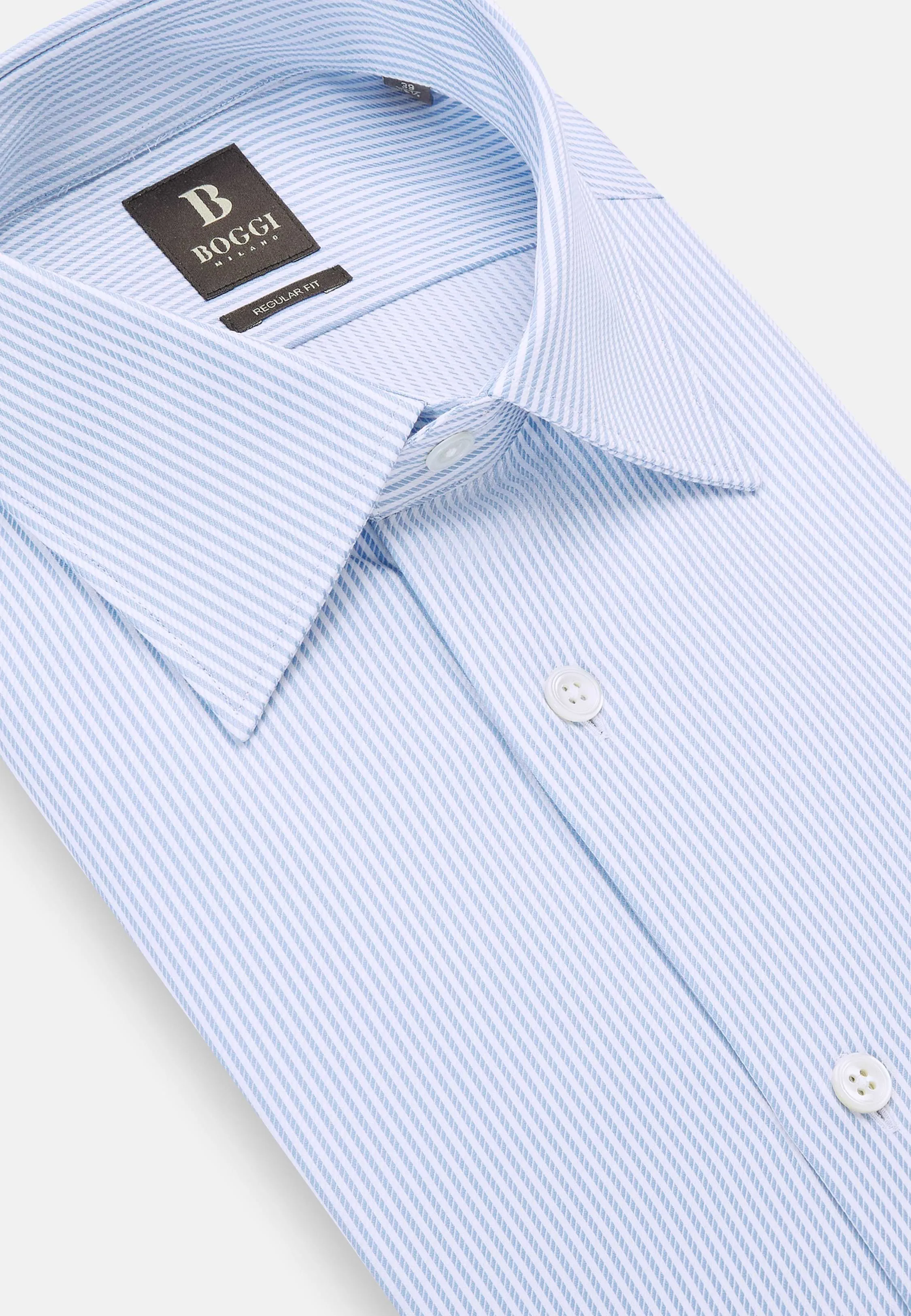 Regular Fit Striped Cotton Shirt