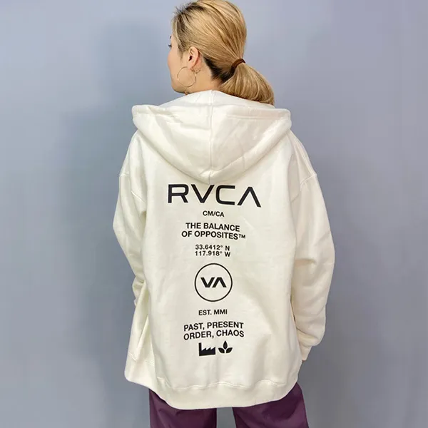 RVCA  |Unisex Long Sleeves Plain Logo Hoodies & Sweatshirts