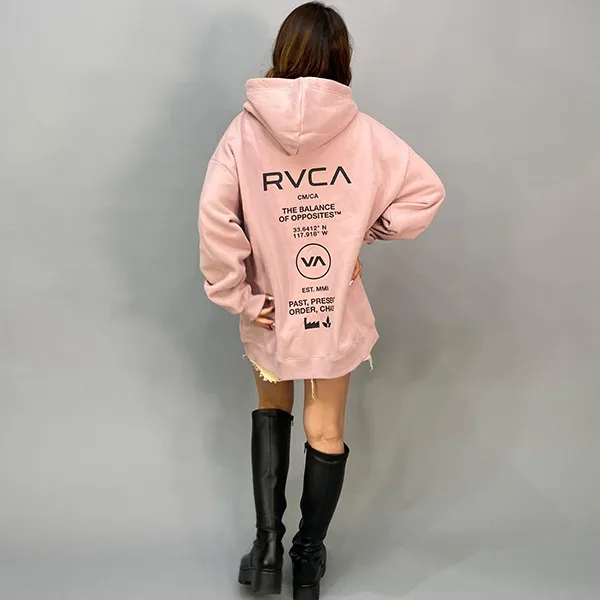 RVCA  |Unisex Long Sleeves Plain Logo Hoodies & Sweatshirts