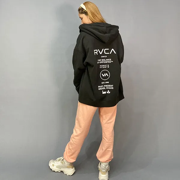 RVCA  |Unisex Long Sleeves Plain Logo Hoodies & Sweatshirts