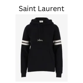 Saint Laurent  |Cotton Logo Hoodies & Sweatshirts