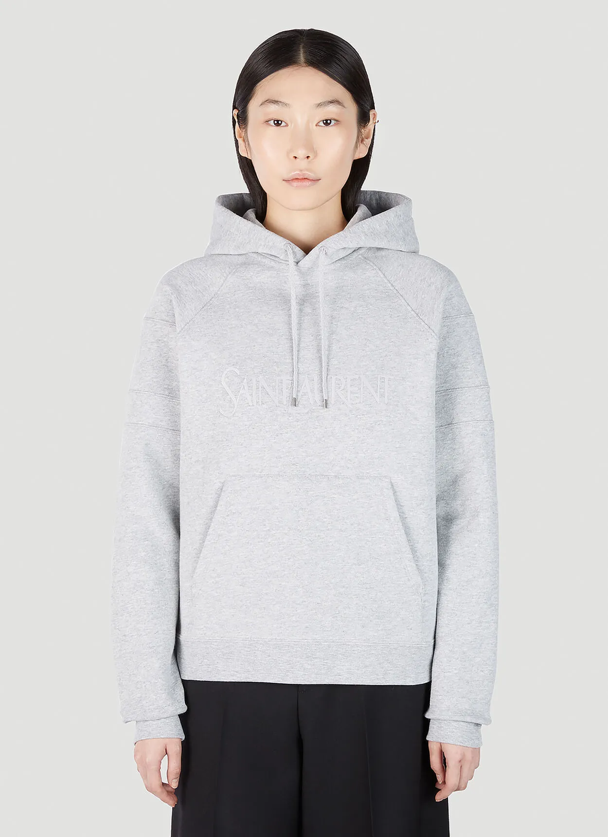 Saint Laurent  |Plain Logo Hoodies & Sweatshirts