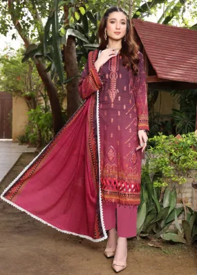 Satrangi By Schick Sequins Embroidered Digital Lawn 3 Piece Unstitched Suit S24SEDL-08